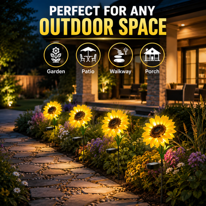 Solar Sunflower Garden Lights – Bring a Warm Nighttime Glow to Your Yard 🌻✨-LUN