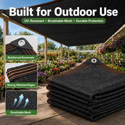 🌞90% Shade Cloth – UV-Resistant Outdoor Sunshade Net⛺-LUN