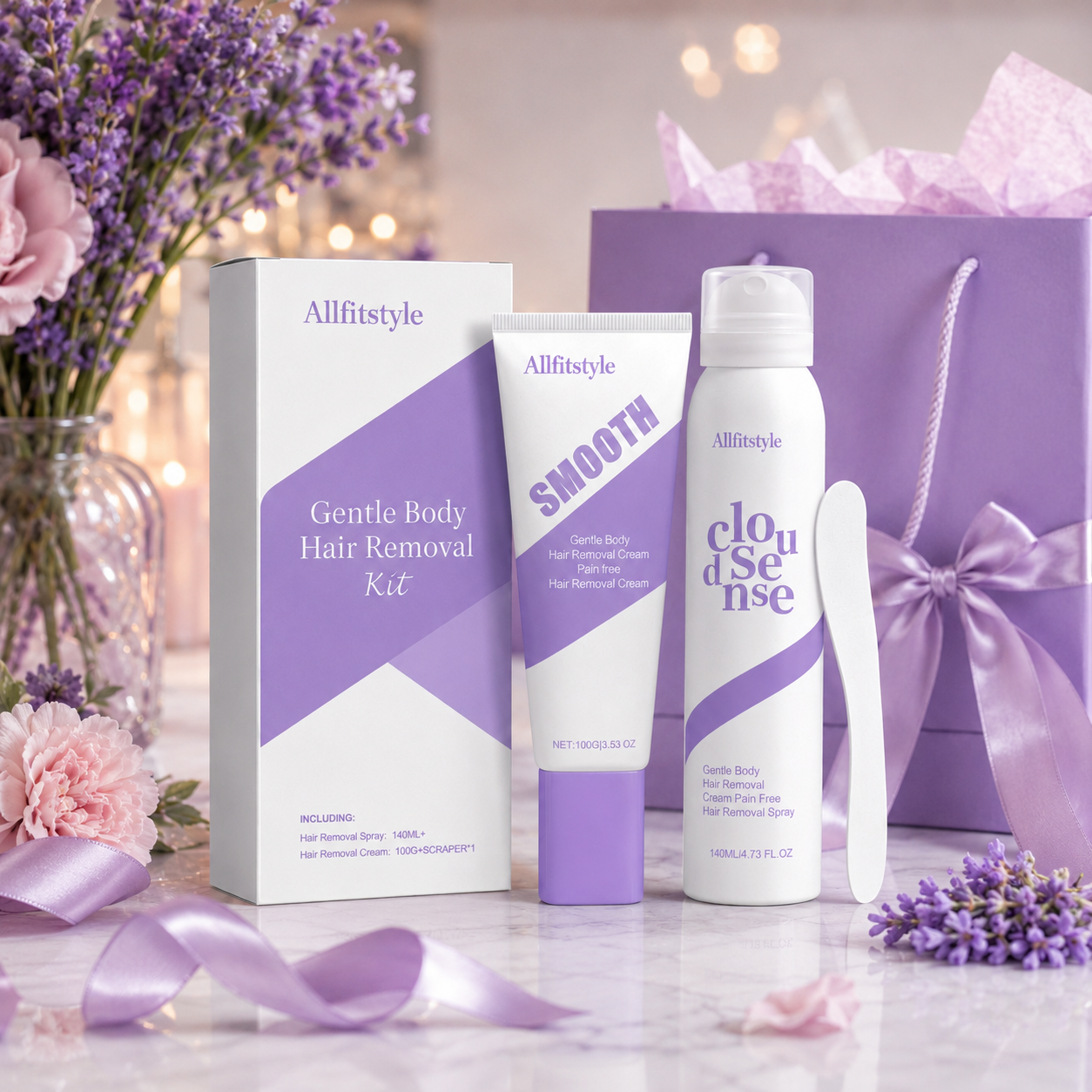 🌿💧Gentle Hair Removal Cream for Sensitive Skin | Fast-Acting Smooth Finish🧴✨-HS