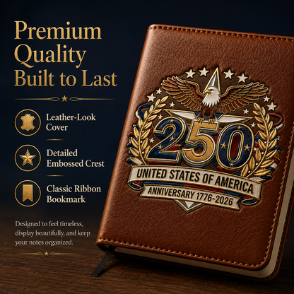 USA 250th Anniversary Notebook &amp; Pen Set A Meaningful Patriotic Gift for Dad🎁-LUN