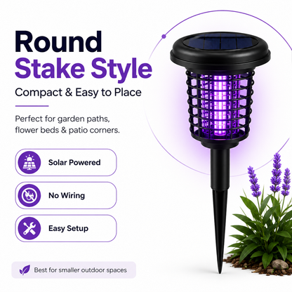 Solar Outdoor Garden Light with Mosquito Zapper – Decorative Pathway Lamp for Patio & Yard-LUN