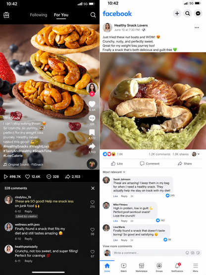 🍪Premium Crispy Almond Cashew Cookies – Roasted Nut Snack with Cocoa, Matcha & Original Flavors