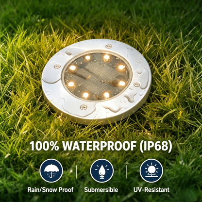 Make Your Garden Glow – Solar Ground Lights Transform Your Walkway into a High-End Runway – No Wires, No Bills! 🏡✨(50% OFF Today!)-HS