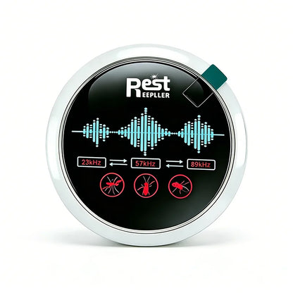 2026 Fully Automatic Ultrasonic Pest Repeller – Intelligent Frequency Conversion, Drives Out Rodents & Insects with 360° Coverage-HS