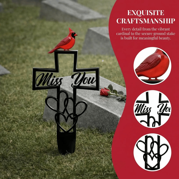 🐦ÚLTIMO DÍA 49% DE DESCUENTO -💖Placa Conmemorativa de Metal para Cementerio✝️-HS