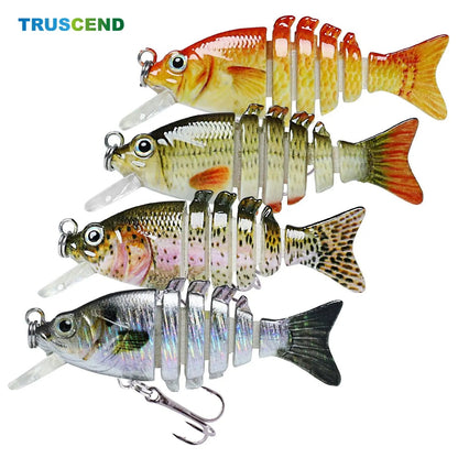 🔥2026 new biomimetic bait with BKK Hooks, 3D Realistic Eyes, ABS Material, 6 Segments, for Bass, Trout, Walleye, Ultra Sharp Treble Hooks, Lifelike Fishing Baits.-ZO