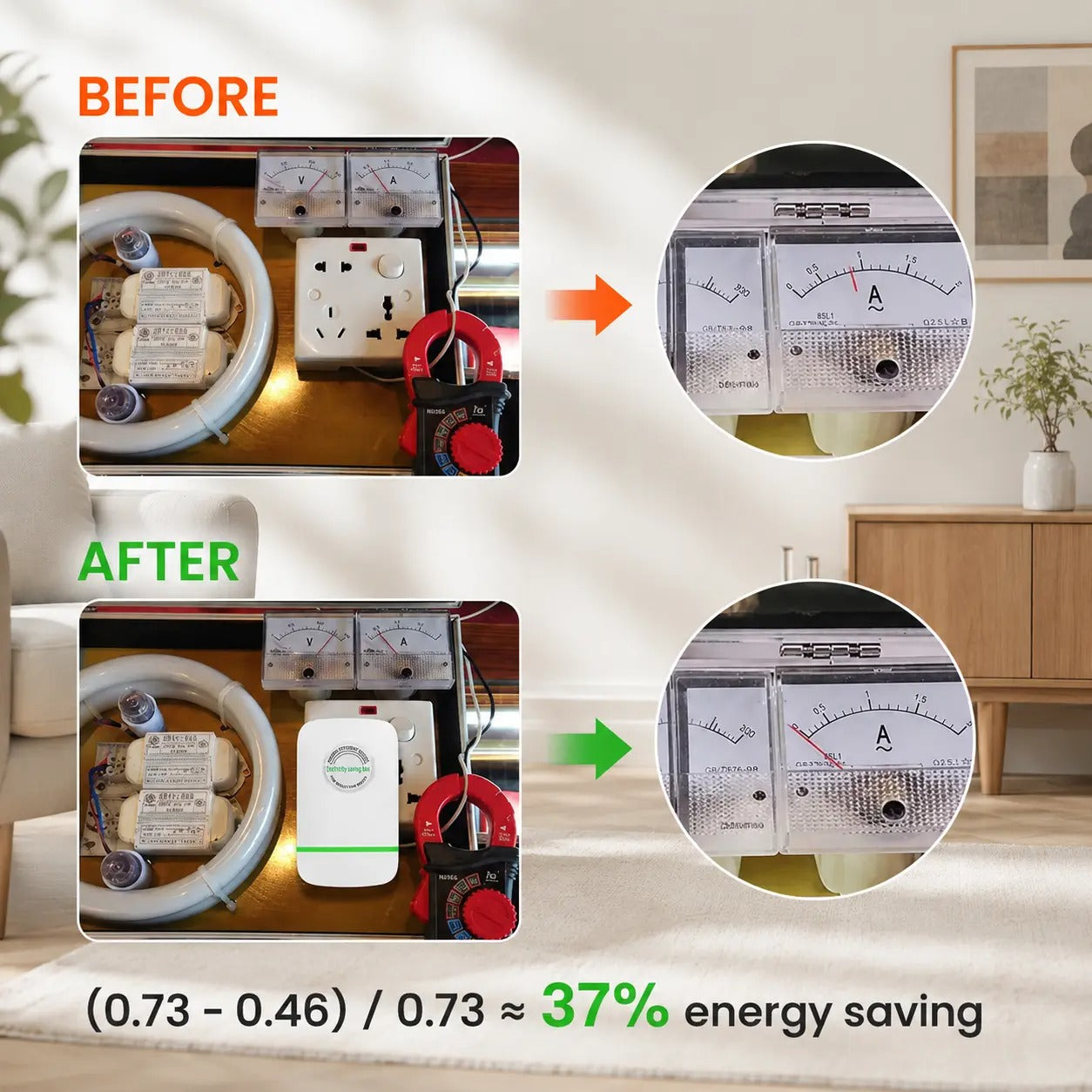 🔥2026 Newly Upgraded Plug-In Power Box Equipped with US Standard Plug, Wide 90–250V Voltage Input, Perfect for Home & Office Use-HS