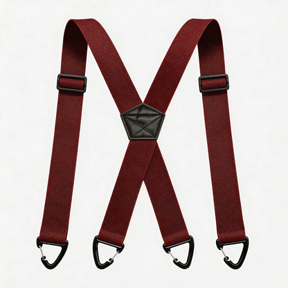 💪Hidden Suspenders for Men Under Clothing X Back Heavy Duty 1.5 Inch Elastic Straps with Belt Loop Hooks Airport Friendly-ZO