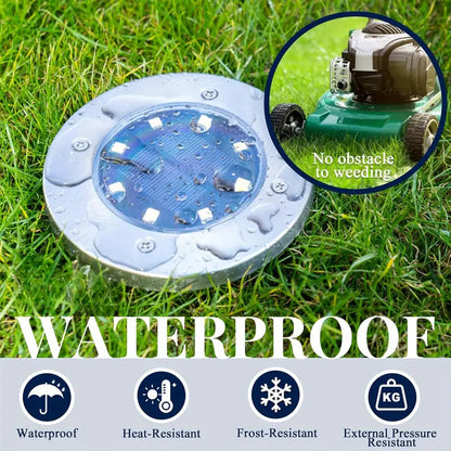 Make Your Garden Glow – Solar Ground Lights Transform Your Walkway into a High-End Runway – No Wires, No Bills! 🏡✨(50% OFF Today!)-HS