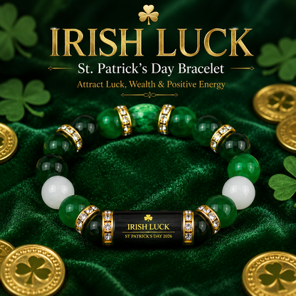 🍀 Irish Luck St. Patrick’s Day Bracelet Carry a Little Irish Luck Wherever You Go Attract Luck, Wealth & Positive Energy in 2026 ✨-HS