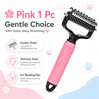 🐾 Universal Pet Detangling Comb for Shedding Pets-LUN