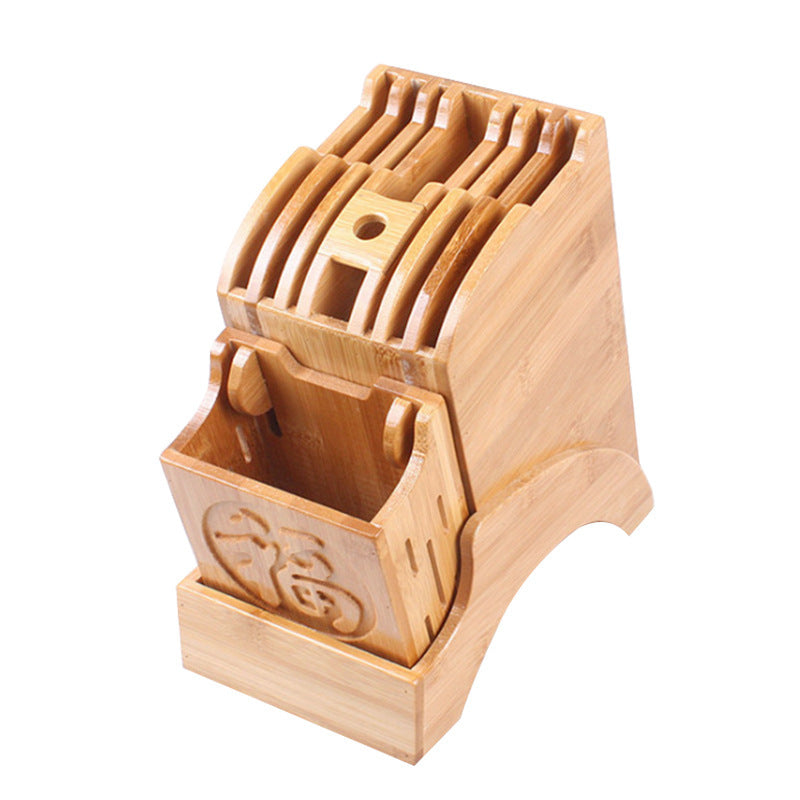 1614912661305 Bamboo Wooden Knife Holder - Image 3