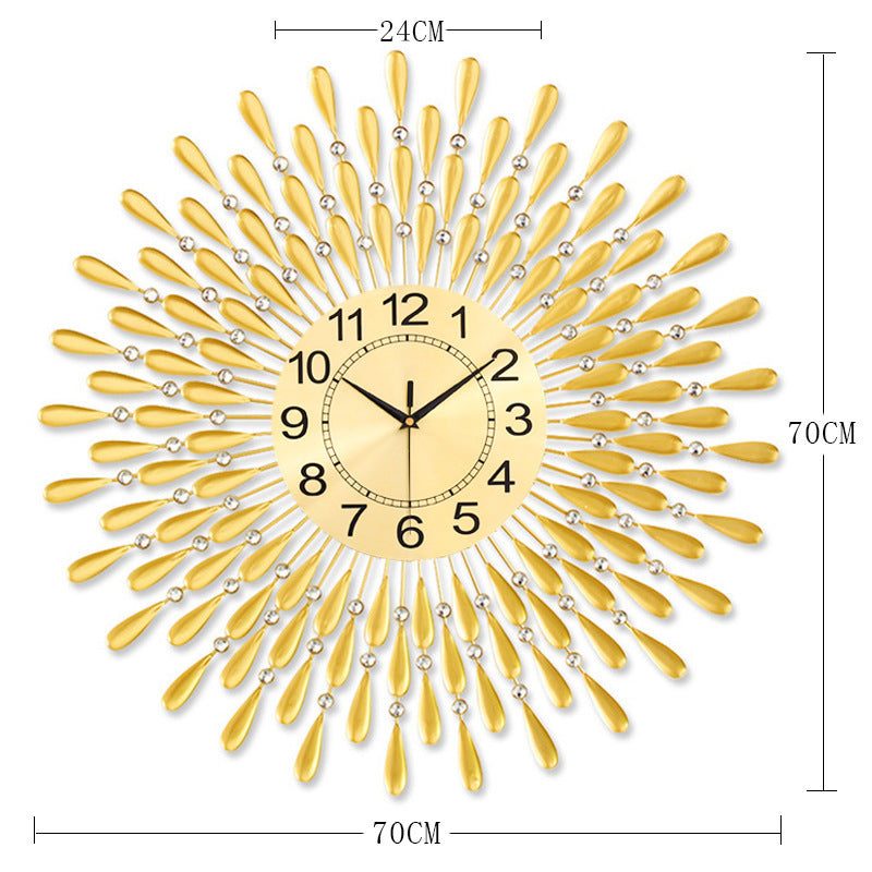 24cae93d-27b8-4e49-a966-2997f7eb24bb Quartz Crystal Iron Wall Clock - Image 5