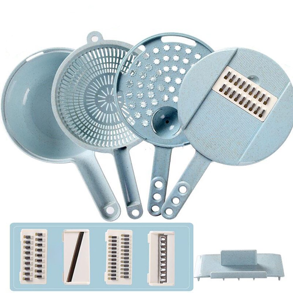 433801222887 8-in-1 Vegetable Slicer With Strainer - Image 7