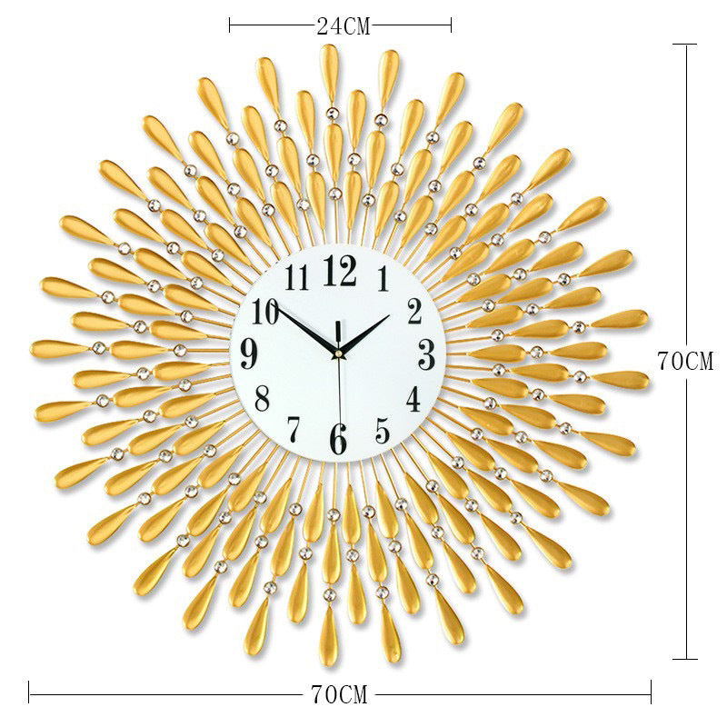 e8c2f12e-48f1-4d4c-872d-d07a9aa51956 Quartz Crystal Iron Wall Clock - Image 6